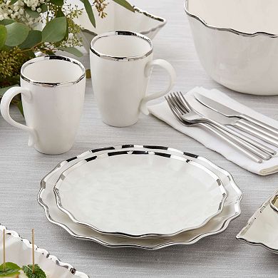 Certified International Regency Silver Salad Plates Set of 4