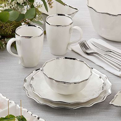 Certified International Regency Silver Dinner Plates Set of 4