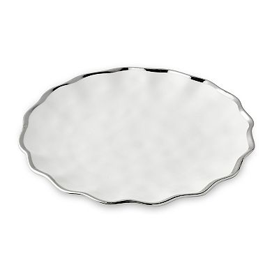 Certified International Regency Silver Dinner Plates Set of 4