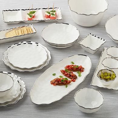 Certified International Regency Silver Dinner Plates Set of 4