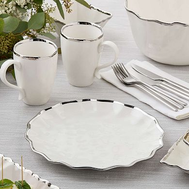 Certified International Regency Silver Dinner Plates Set of 4
