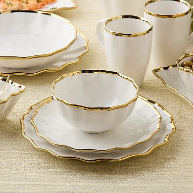 Certified International Regency Gold 4-Piece Ceral Bowl Set