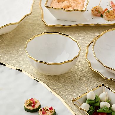 Certified International Regency Gold 4-Piece Ceral Bowl Set