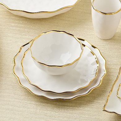 Certified International Regency Gold 4-Piece Ceral Bowl Set