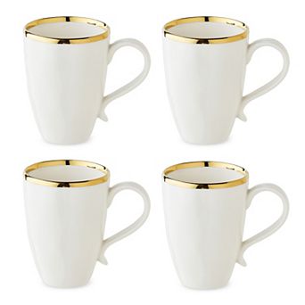 Certified International Regency Gold 4 pc Mug Set