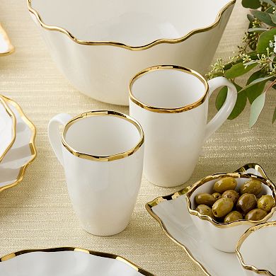 Certified International Regency Gold 4-pc. Mug Set