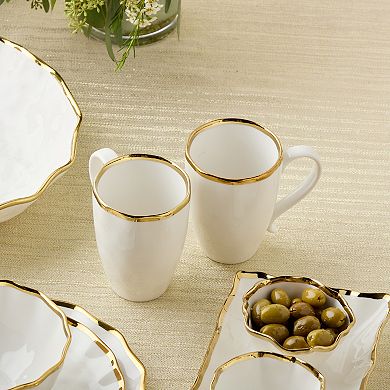 Certified International Regency Gold 4-pc. Mug Set