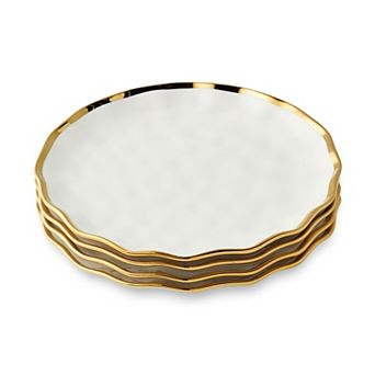 Certified International Regency Gold Salad Plates Set of 4