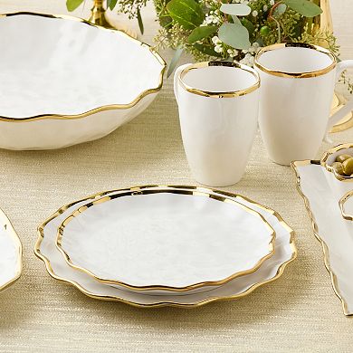 Certified International Regency Gold Salad Plates Set of 4