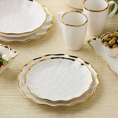 Certified International Regency Gold Salad Plates Set of 4