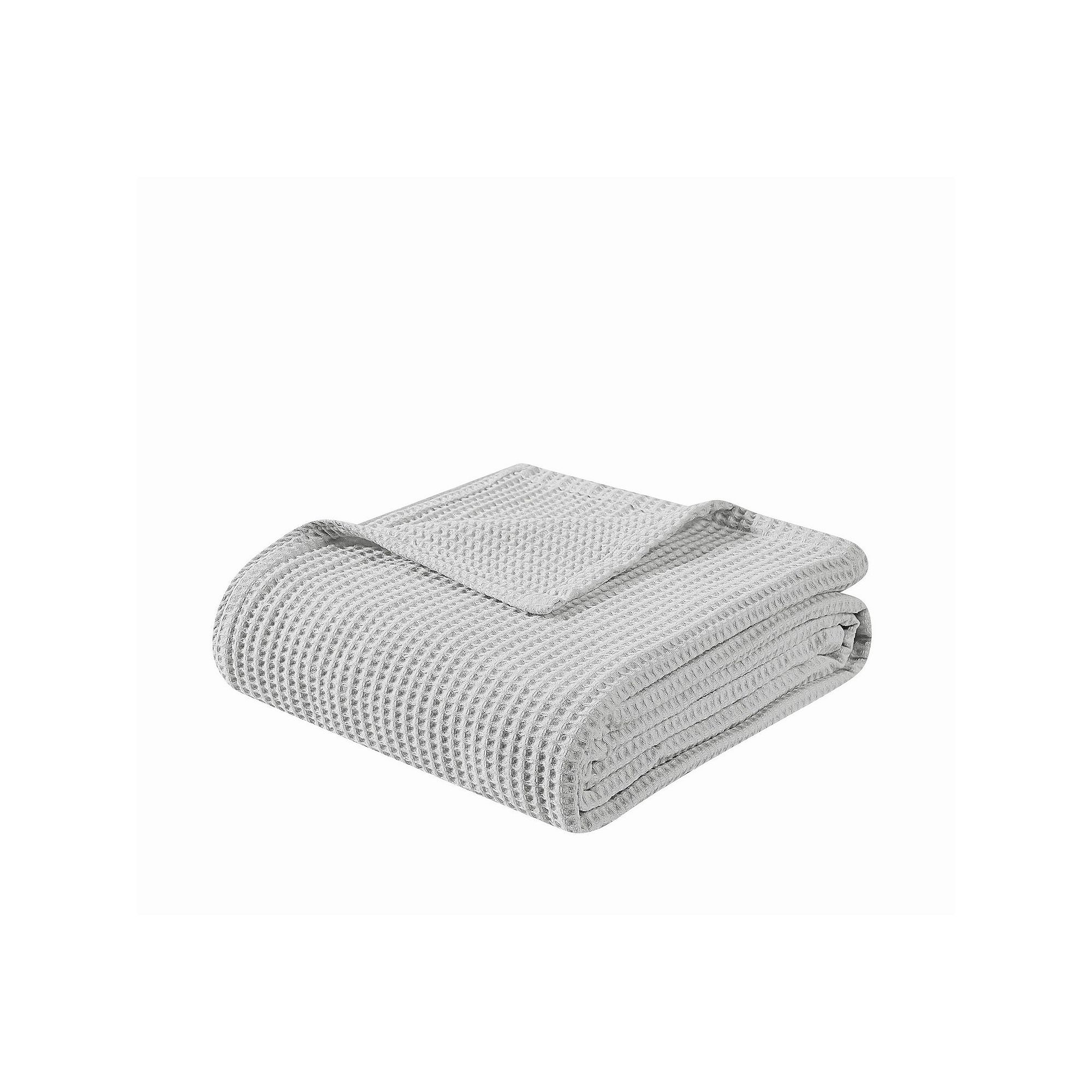 The Farmhouse by Rachel Ashwell Cotton Waffle Blanket, Gray