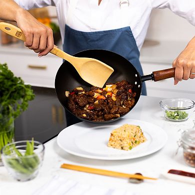 Joyce Chen Classic Series Carbon Steel Preseasoned Stir Fry Pan