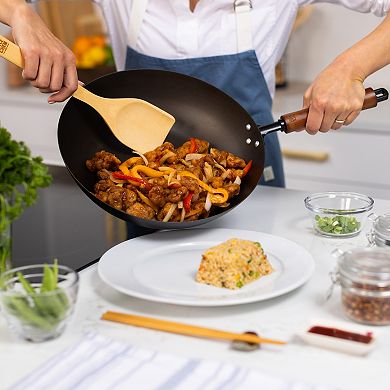 Joyce Chen Classic Series Carbon Steel Preseasoned Stir Fry Pan