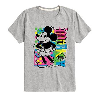 Disney's Mickey Mouse Boys 8-20 Punk Color Graphic Tee