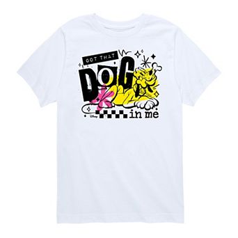 Disney's Mickey Mouse & Friends Pluto Boys 8-20 Got That Dog In Me Graphic Tee