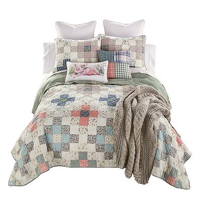 Donna Sharp April Patch Pieced Cotton Quilt Set with Shams