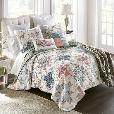 Donna Sharp April Patch Pieced Cotton Quilt Set with Shams