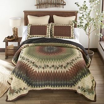 Donna Sharp Pine Circle Quilt Set with Shams