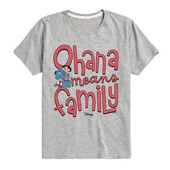 Disney's Lilo & Stitch Boys 8-20 Ohana Means Family Graphic Tee