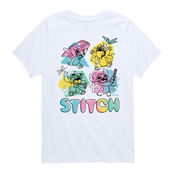 Disney's Lilo & Stitch Boys 8-20 Pastel Grid Graphic Tee