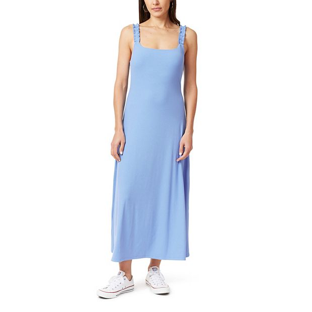 Juniors' Wallflower Body Skimming Midi Dress, Women's, Size: XL, Blue