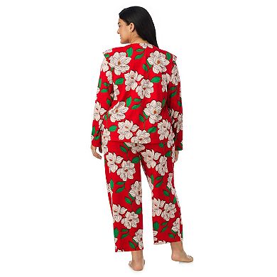 Plus Size Draper James Cozy Long Sleeve Pajama Top & Pajama Bottoms Set