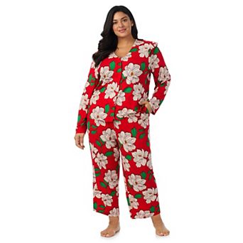 Plus Size Draper James Cozy Long Sleeve Pajama Top & Pajama Bottoms Set