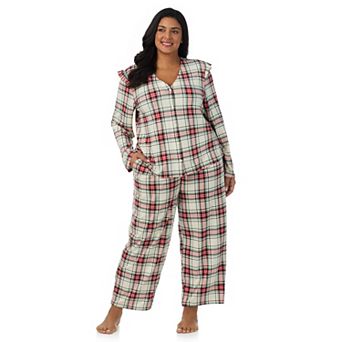 Plus Size Draper James Cozy Long Sleeve Pajama Top & Pajama Bottoms Set