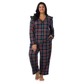 Plus Size Draper James Cozy Long Sleeve Pajama Top & Pajama Bottoms Set