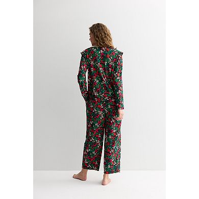Women's Draper James Cozy Long Sleeve Pajama Top & Pajama Bottoms Set