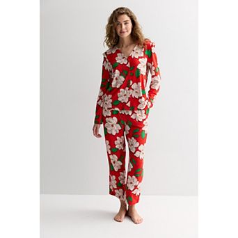 Women's Draper James Cozy Long Sleeve Pajama Top & Pajama Bottoms Set