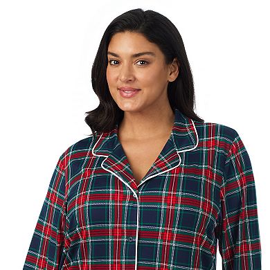 Plus Size Draper James Cozy Long Sleeve Notchneck Sleepshirt