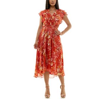 Women's Maison Tara Ruffle Bodice Midi Dress