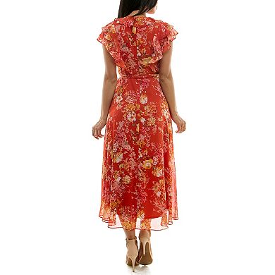 Women's Maison Tara Ruffle Bodice Midi Dress
