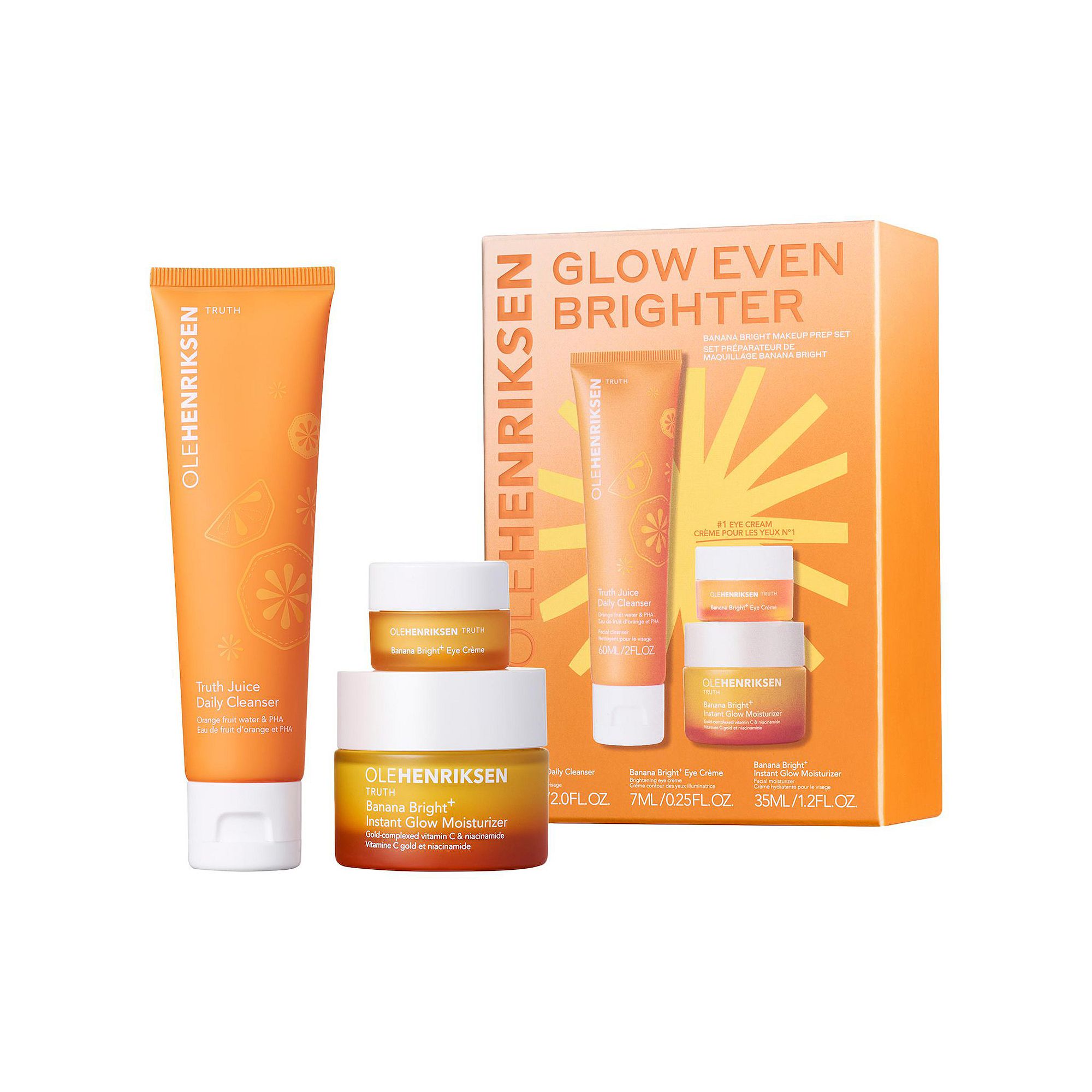 OLEHENRIKSEN Glow Even Brighter Banana Bright Makeup Prep Set, None
