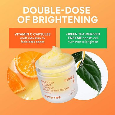 Vitamin C Brightening Refillable Gel Cream Moisturizer for Dark Spots