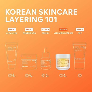 Vitamin C Brightening Refillable Gel Cream Moisturizer for Dark Spots