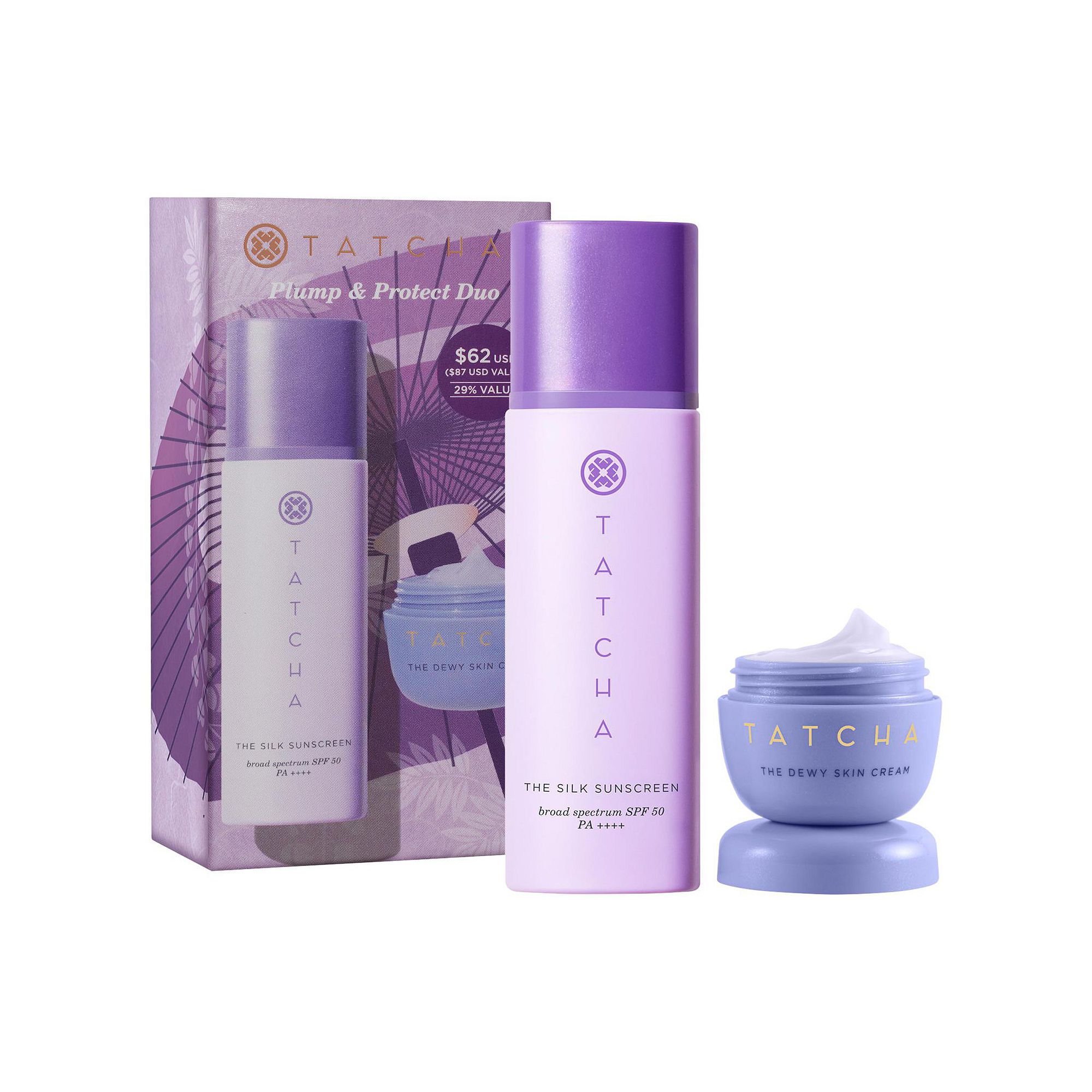 Tatcha Plump + Protect SPF 50 Hydration + Sunscreen Duo, None