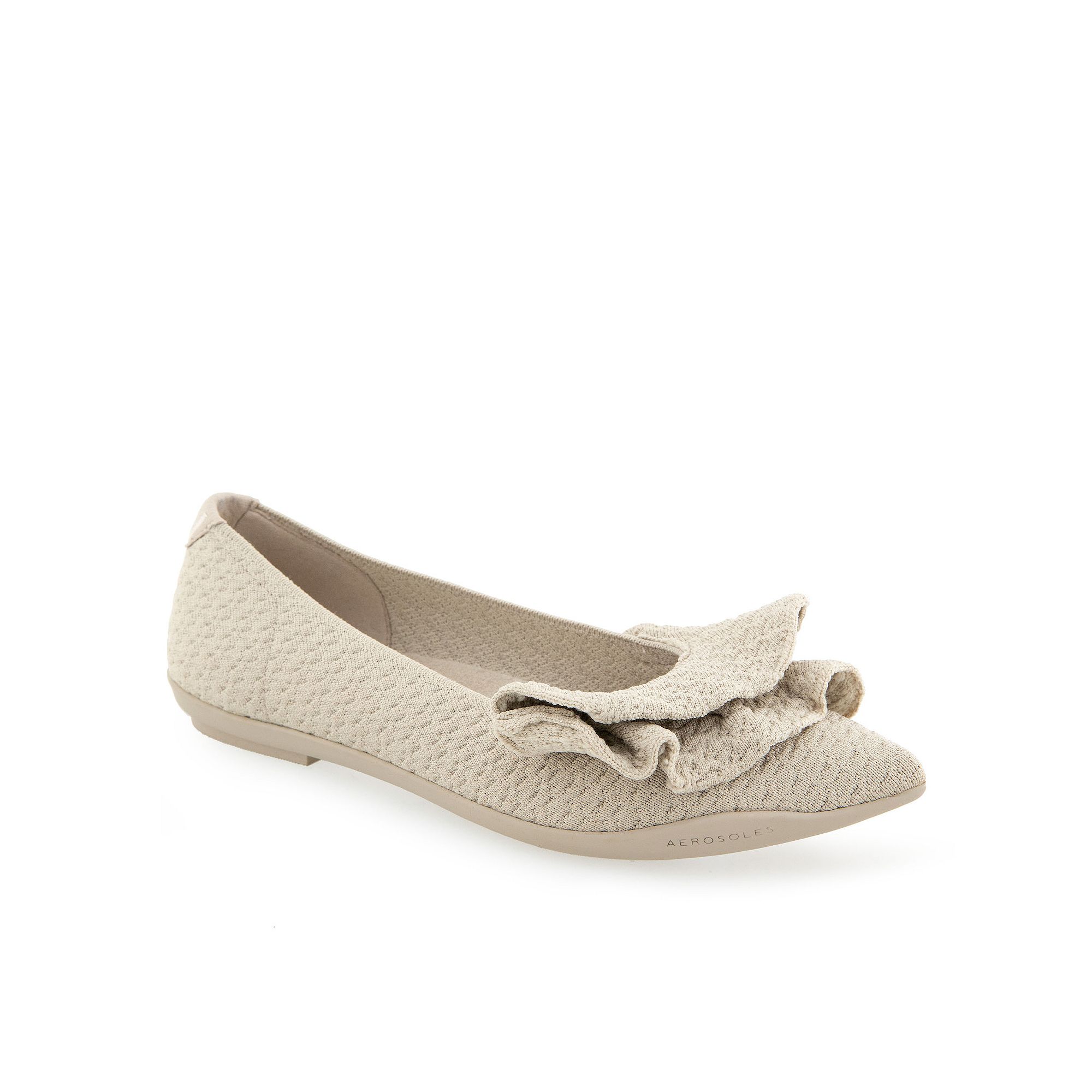 Aerosoles Damira Womens Ballet Flats, Size: 6 Wide, Grey