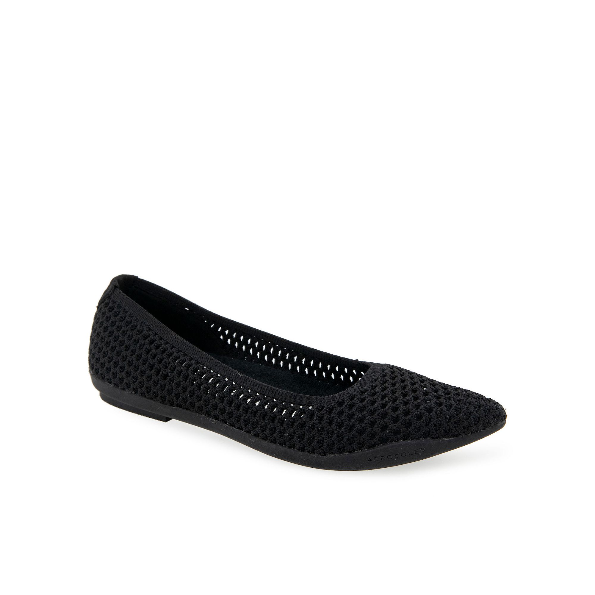 Aerosoles Danielle Womens Knit Ballet Flats, Size: 6 Wide, Black