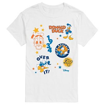 Disney's Donald Duck Big & Tall Oversized Collage Graphic Tee