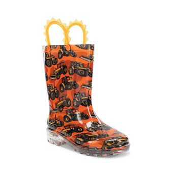 Western Chief Lighted Toddler & Little Kids Boys Knee-High Rain Boots