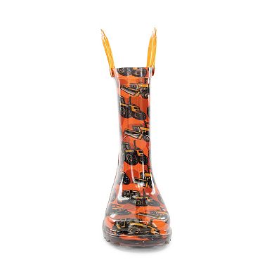 Western Chief Lighted Toddler & Little Kids Boys Knee-High Rain Boots