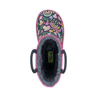 Western Chief Fantasy Forest Toddler & Little Kids Girls Faux-Fur Rain Boots