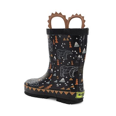 Western Chief Grizzly Toddler & Little Kids Faux Fur Pull-On Rain Boots