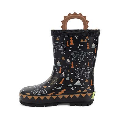 Western Chief Grizzly Toddler & Little Kids Faux Fur Pull-On Rain Boots