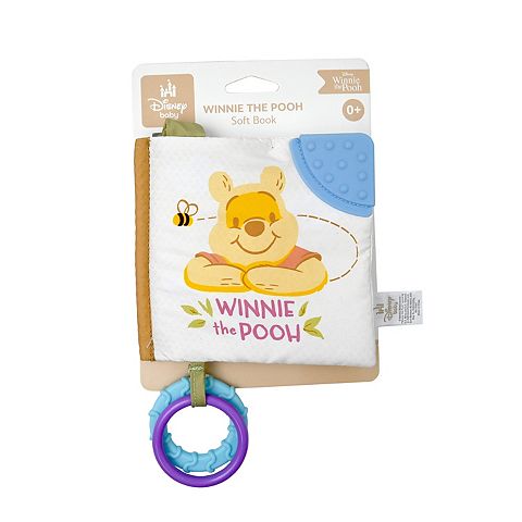 Детские игрушки Disney's Winnie the Pooh Soft Baby Book with Teething Ring