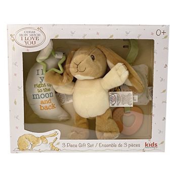 Guess How Much I Love You 3 pc Plush Rattle & On-the-Go Toy Gift Set