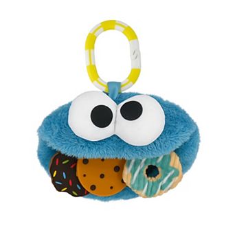 Sesame Street Cookie Monster On-the-Go Baby Toy with Silicone Cookie