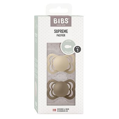 Bibs Supreme 2-pk. Pacifiers 0-6 Mo
